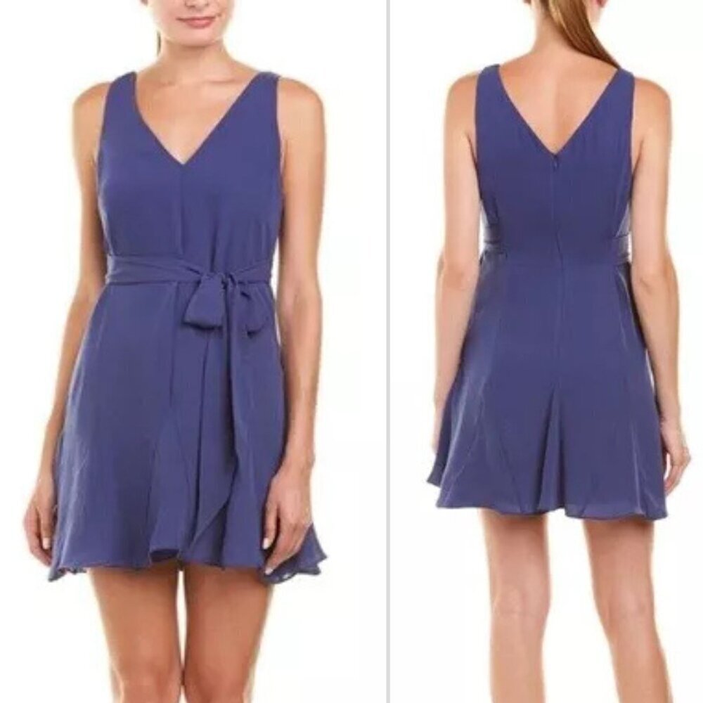 Parker Front Tie Celestial Mini A-line Shift Dress 20379